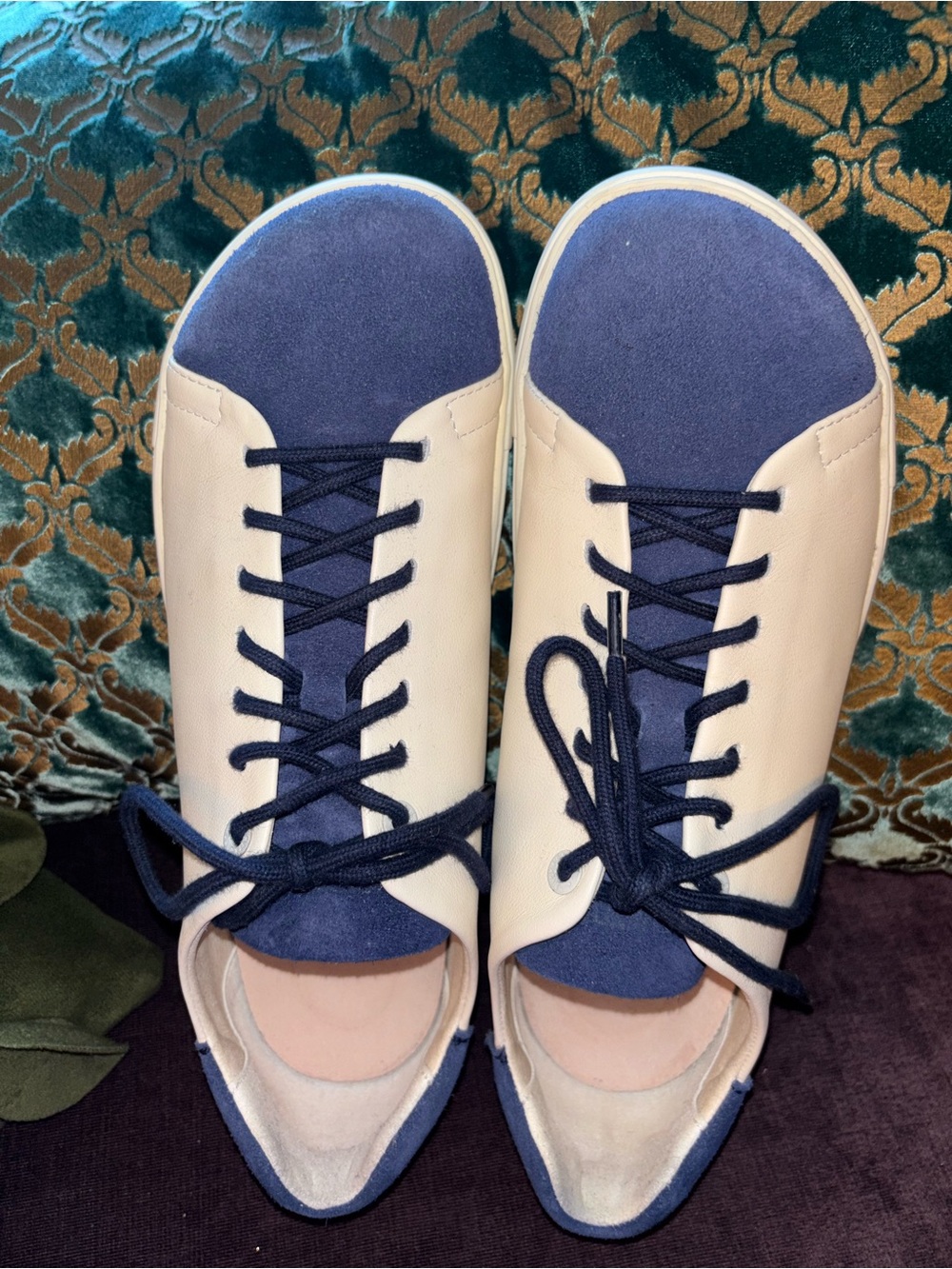 Birkenstock Navy and Cream Women's Sneakers